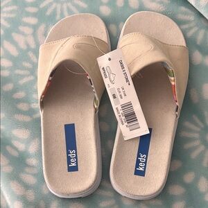 Keds Cream Slide Sandals size 6